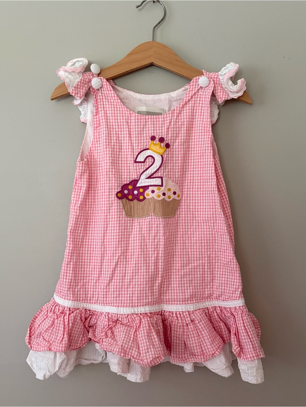 Cactus Light Pink Gingham Dress